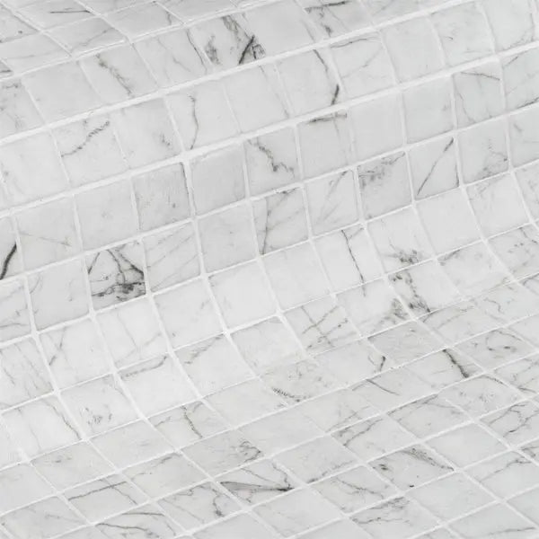 Elite Design Studio - 312x495mm Ezarri Pool Mosaic - Zen Stone Carrara 25mm Safe (Anti-Slip)