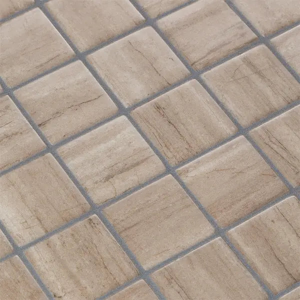 Elite Design Studio - 365x365mm Ezarri Pool Mosaic - Zen Stone Creamstone 50mm Matt