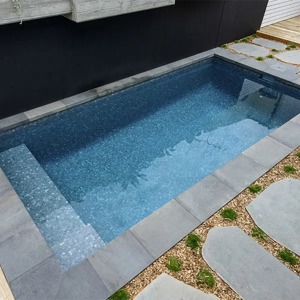 Elite Design Studio - 312x495mm Ezarri Pool Mosaic - Zen Stone Dolerite 25mm Matt