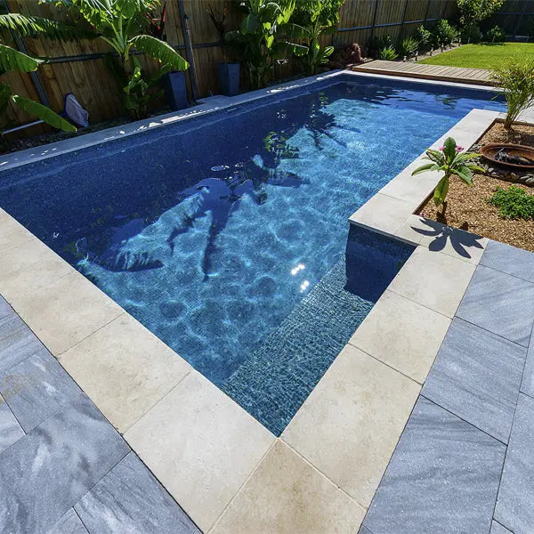 Elite Design Studio - 312x495mm Ezarri Pool Mosaic - Zen Stone Dolerite 25mm Matt