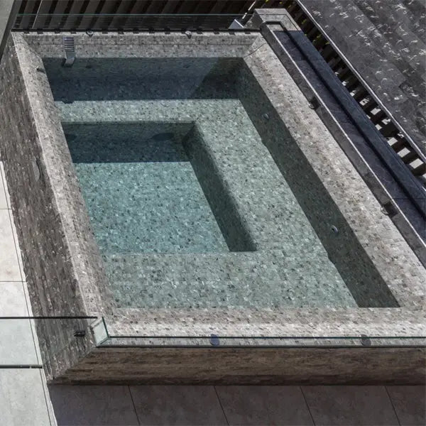 Elite Design Studio - 312x495mm Ezarri Pool Mosaic - Zen Stone Fior di Bosco 25mm Safe (Anti-Slip)