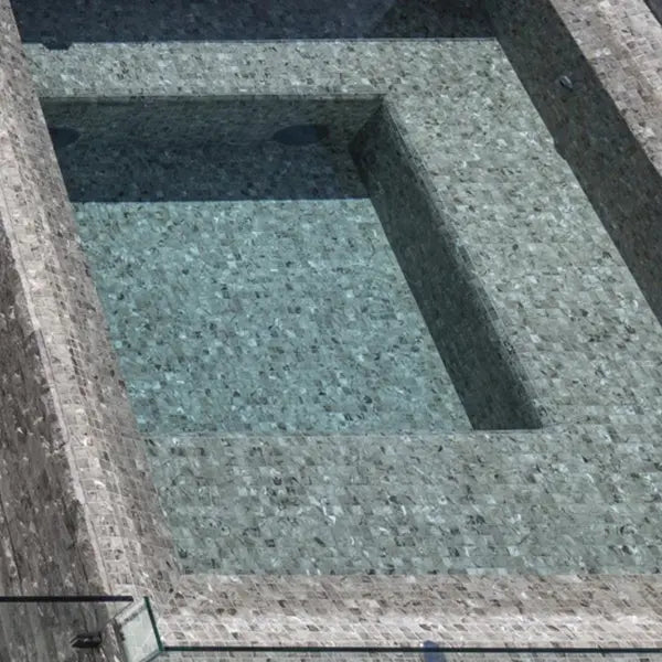 Elite Design Studio - 312x495mm Ezarri Pool Mosaic - Zen Stone Fior di Bosco 25mm Safe (Anti-Slip)