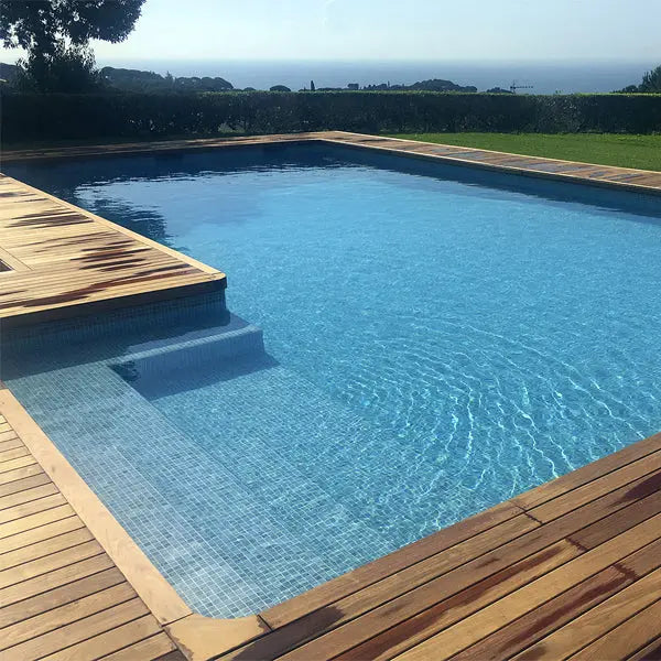 Elite Design Studio - 312x495mm Ezarri Pool Mosaic - Zen Stone Makauba 25mm Matt