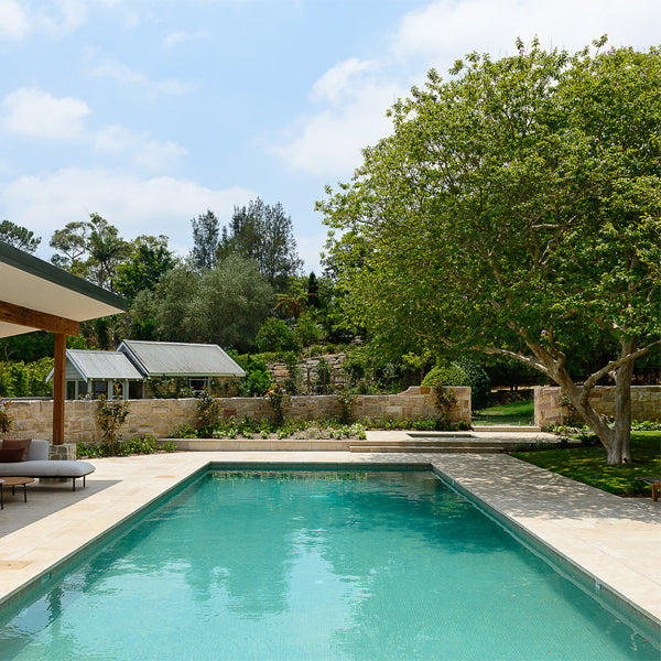 312x495mm Ezarri Pool Mosaic - Zen Wood Pale Cheery 25mm Safe (Anti-Slip)