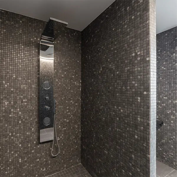 Elite Design Studio - 312x495mm Ezarri Pool Mosaic - Zen Stone Phyllite 25mm Safe (Anti-Slip)