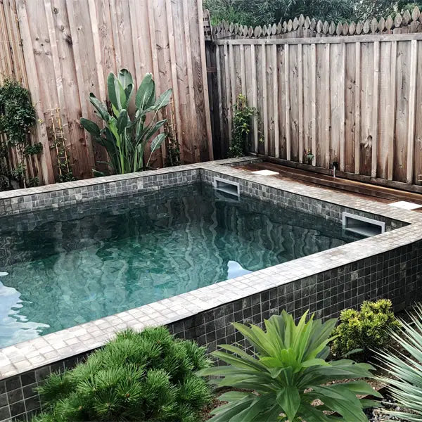 Elite Design Studio - 365x365mm Ezarri Pool Mosaic - Zen Stone Phyllite 50mm Matt