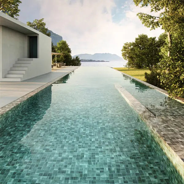 Elite Design Studio - 365x365mm Ezarri Pool Mosaic - Zen Stone Sarsen 50mm Matt