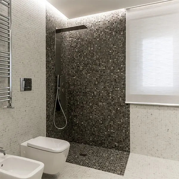 Elite Design Studio - 312x495mm Ezarri Pool Mosaic - Zen Stone Tigrato 25mm Safe (Anti-Slip)