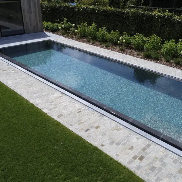 Elite Design Studio - 312x495mm Ezarri Pool Mosaic - Zen Stone Tigrato 25mm Safe (Anti-Slip)