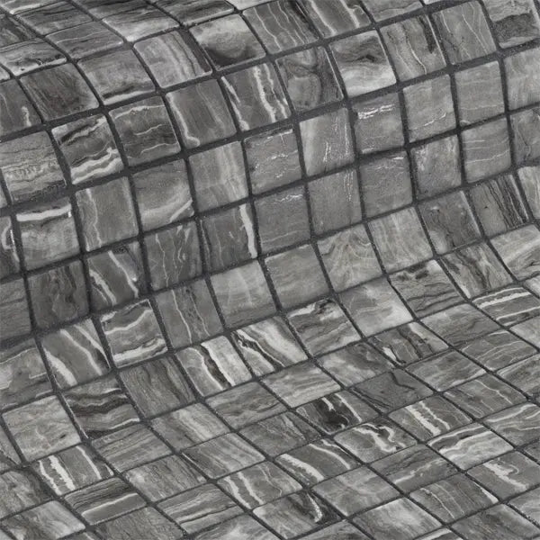 Elite Design Studio - 312x495mm Ezarri Pool Mosaic - Zen Stone Tigrato 25mm Safe (Anti-Slip)