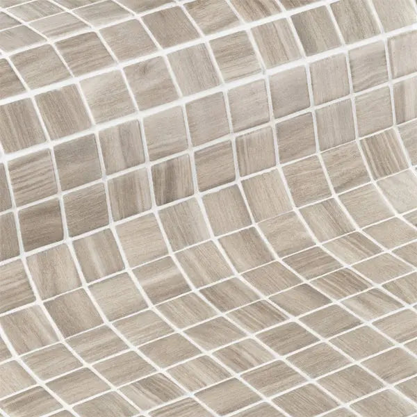 Elite Design Studio - 312x495mm Ezarri Pool Mosaic - Zen Wood Oak 25mm Safe (Anti-Slip)
