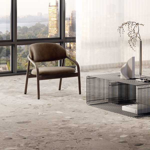 906x906mm Ceramica Fioranese - I Ciottoli Sassi Grigio Levigato