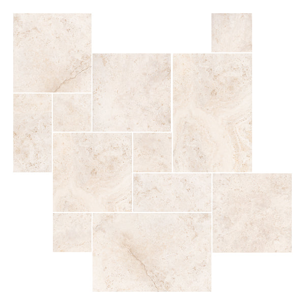 Cerdomus - Tibur Cross-Cut Bianco Modular (French Pattern)