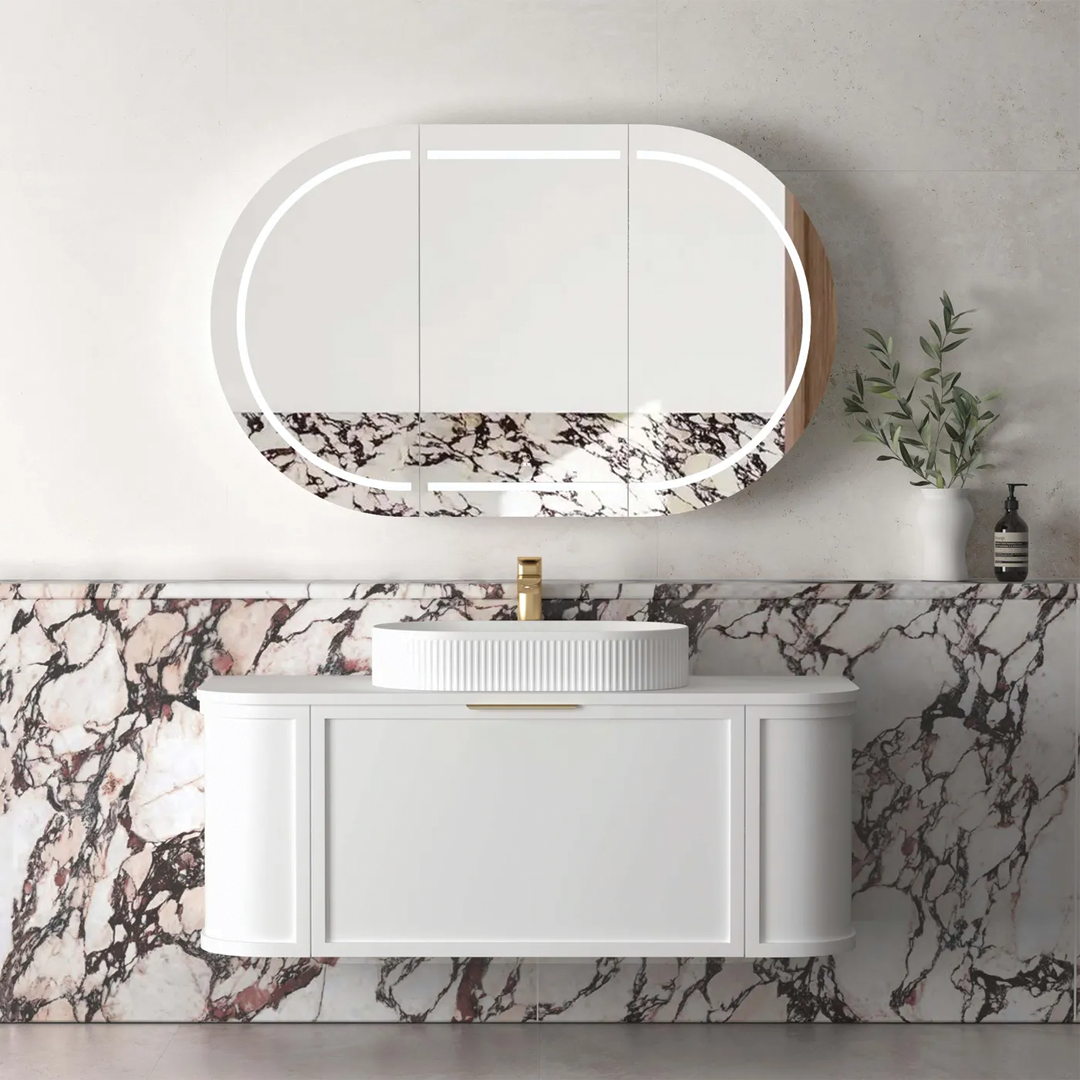 Otti - 1188wx450hx452d Hampshire Satin White 1200mm Wall Hung Vanity (Cabinet Only)
