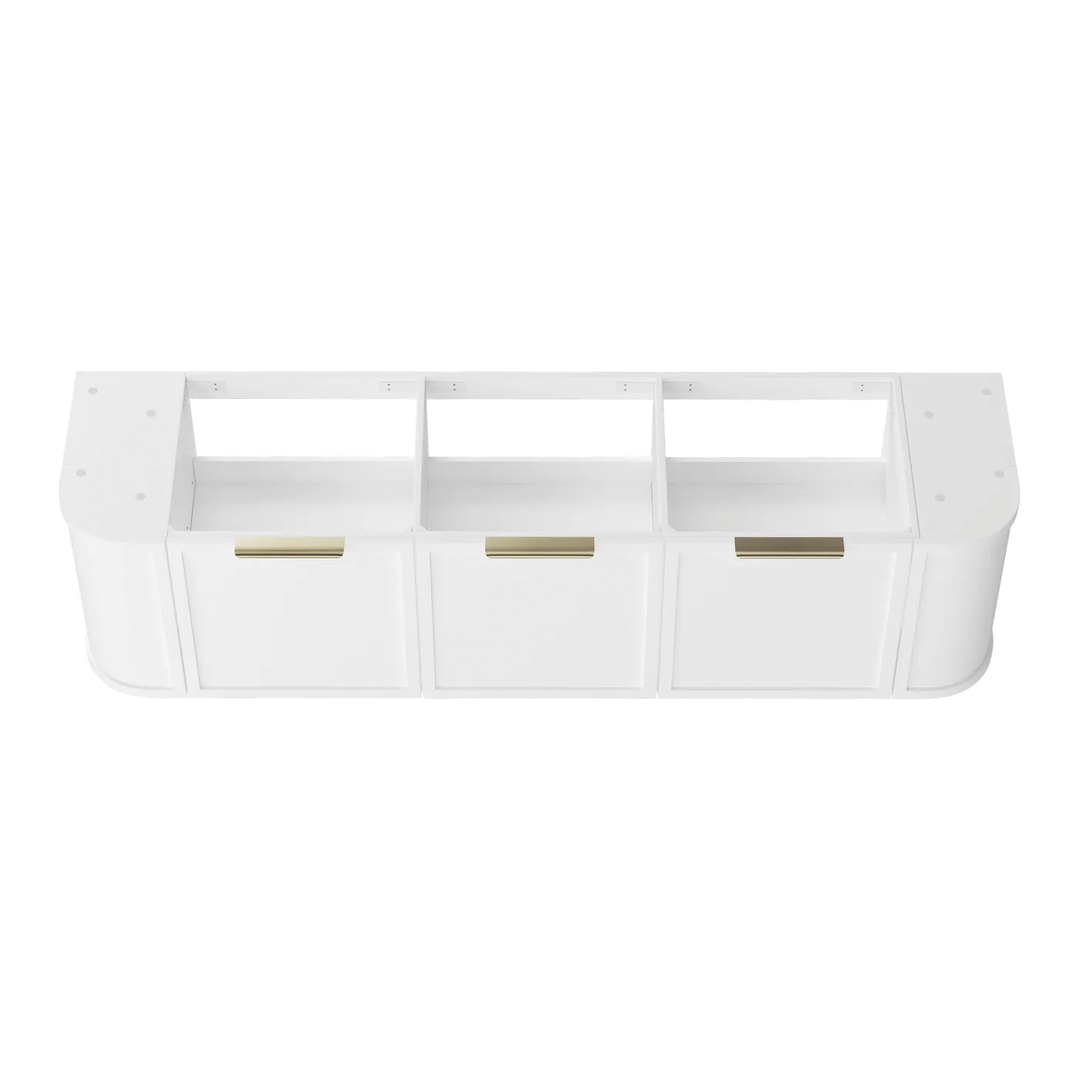 Otti - 1788wx450hx452d Hampshire Satin White 1800mm Wall Hung Vanity (Cabinet Only)