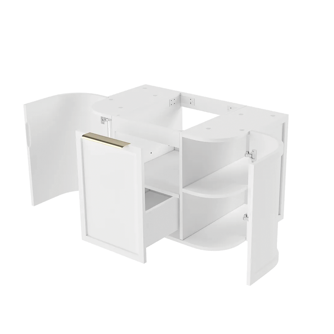 Otti - 738wx450hx452d Hampshire Satin White 750mm Wall Hung Vanity (Cabinet Only)