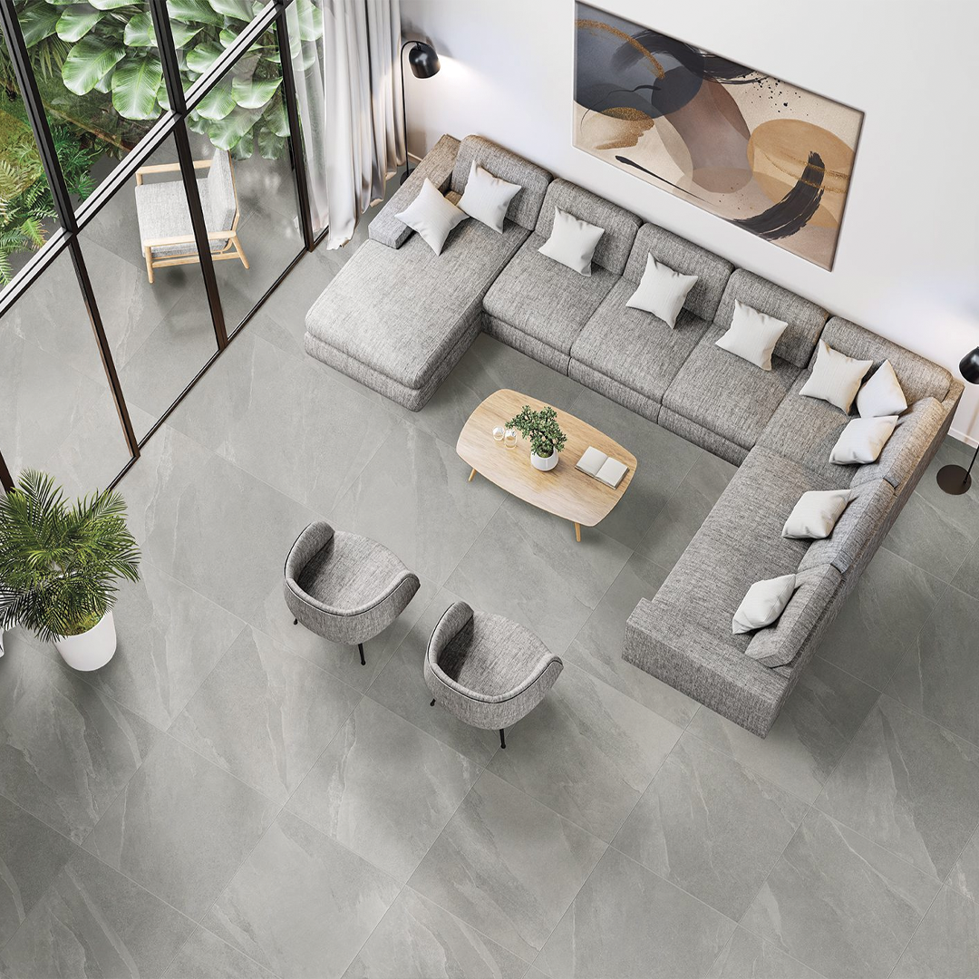 600x600mm Industrial Tiles Achievements S.P.A - ST Moritz Grey
