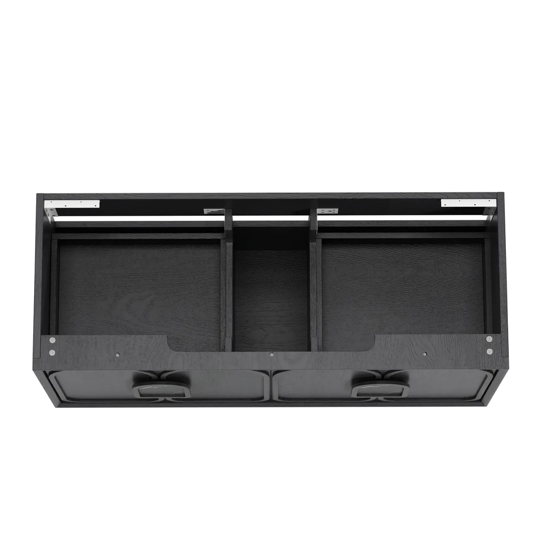 Otti - 1190wx550hx460d Laguna 1200mm Black Oak Wall Hung Vanity (Cabinet Only)