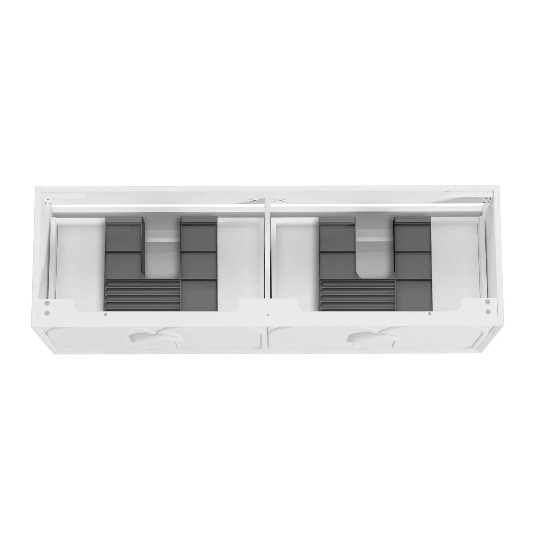 Otti - 1490wx550hx460d Laguna 1500mm Matt White Wall Hung Vanity (Cabinet Only)
