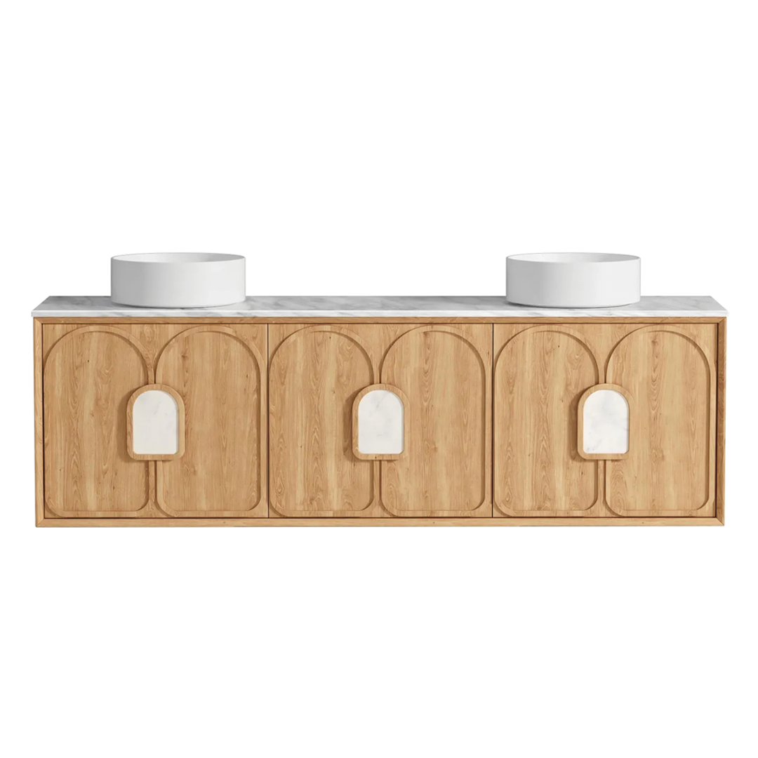 Otti - 1790wx550hx460d Laguna 1800mm Natural Oak Wall Hung Vanity (Cabinet Only)