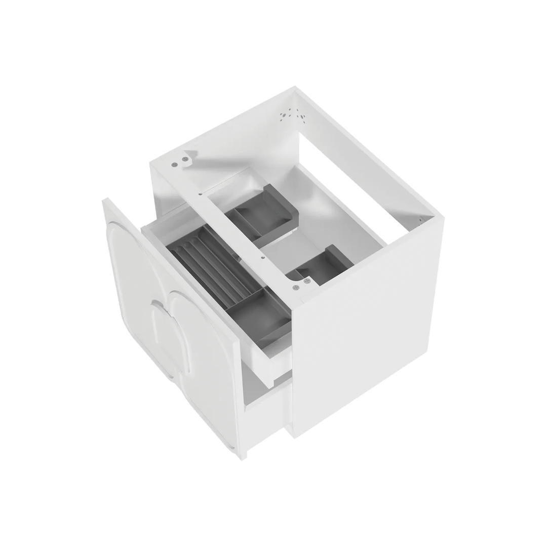 Otti - 590wx550hx460d Laguna Matt White Mark II 600mm Wall Hung Vanity (Cabinet Only)