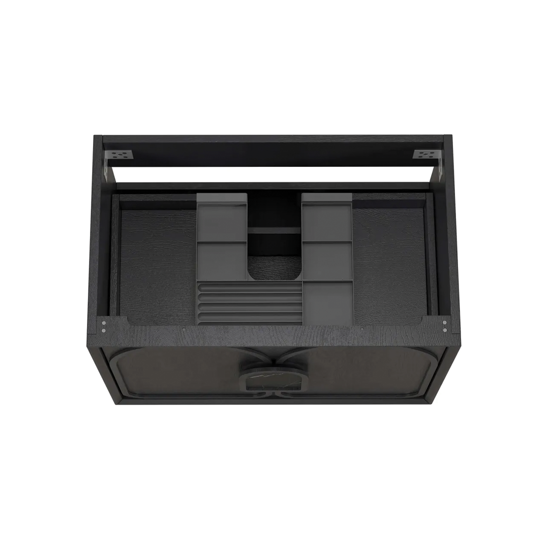 Otti - 740wx550hx460d Laguna 750mm Black Oak Mark II Wall Hung Vanity (Cabinet Only)