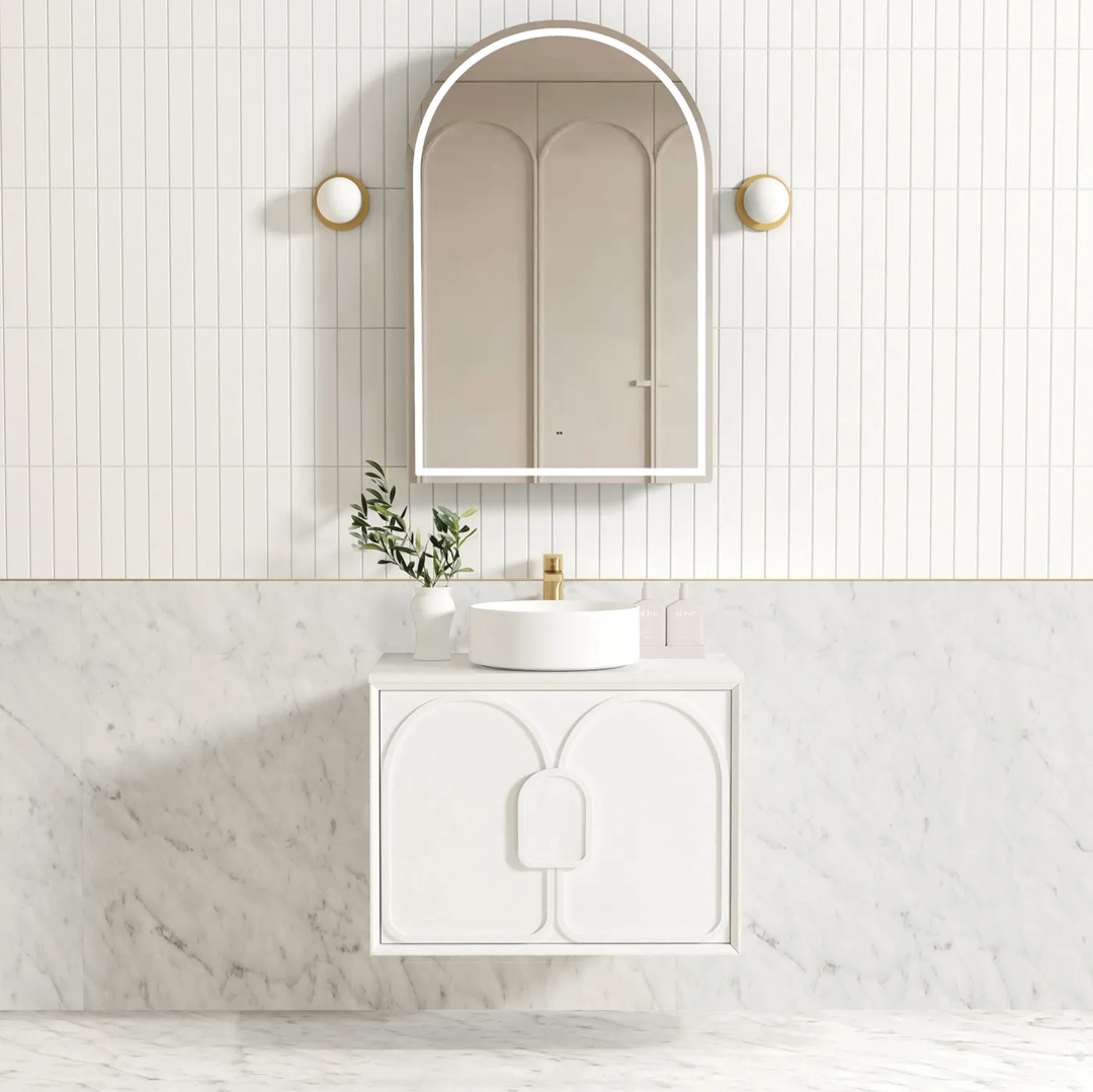 Otti - 740wx550hx460d Laguna 750mm White Matt Mark II Wall Hung Vanity (Cabinet Only)