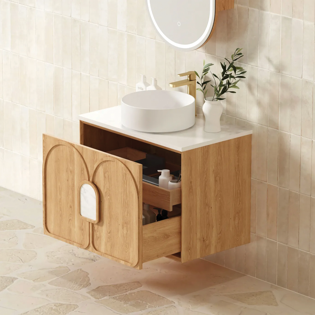 Otti - 740wx550hx460d Laguna 750mm Natural Oak Mark II Wall Hung Vanity (Cabinet Only)