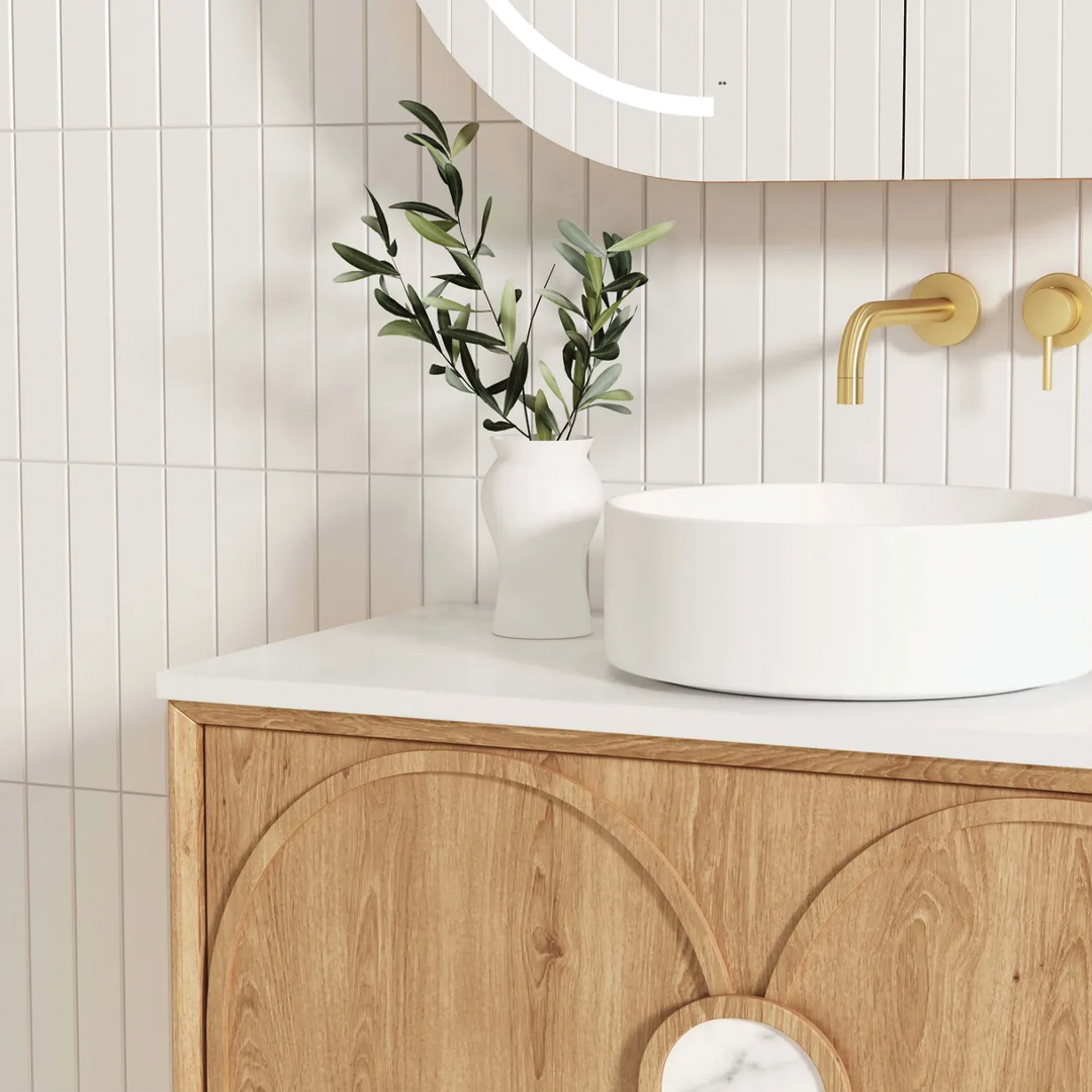 Otti - 890wx550hx460d Laguna 900mm Natural Oak Mark II Wall Hung Vanity (Cabinet Only)