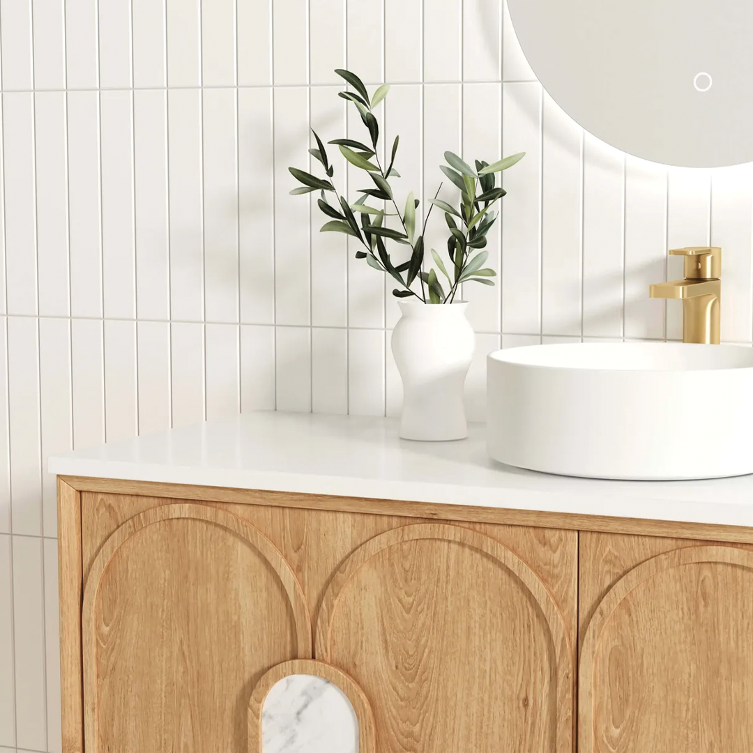 Otti - 1190wx550hx460d Laguna 1200mm Natural Oak Wall Hung Vanity (Cabinet Only)