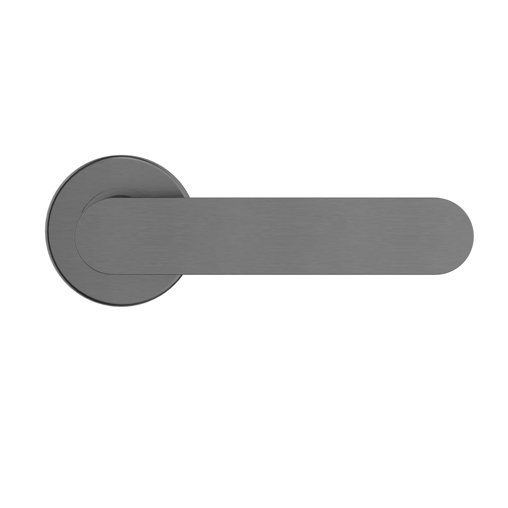 Curvaé Flat Lever Door Handle - passage - PVD Shadow (SKU: MDH3-PA-PVDGM) by Meir