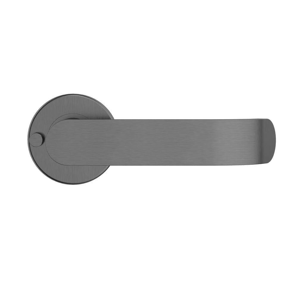 Curvaé Return Lever Door Handle - privacy - PVD Shadow (SKU: MDH4-PR-PVDGM) by Meir