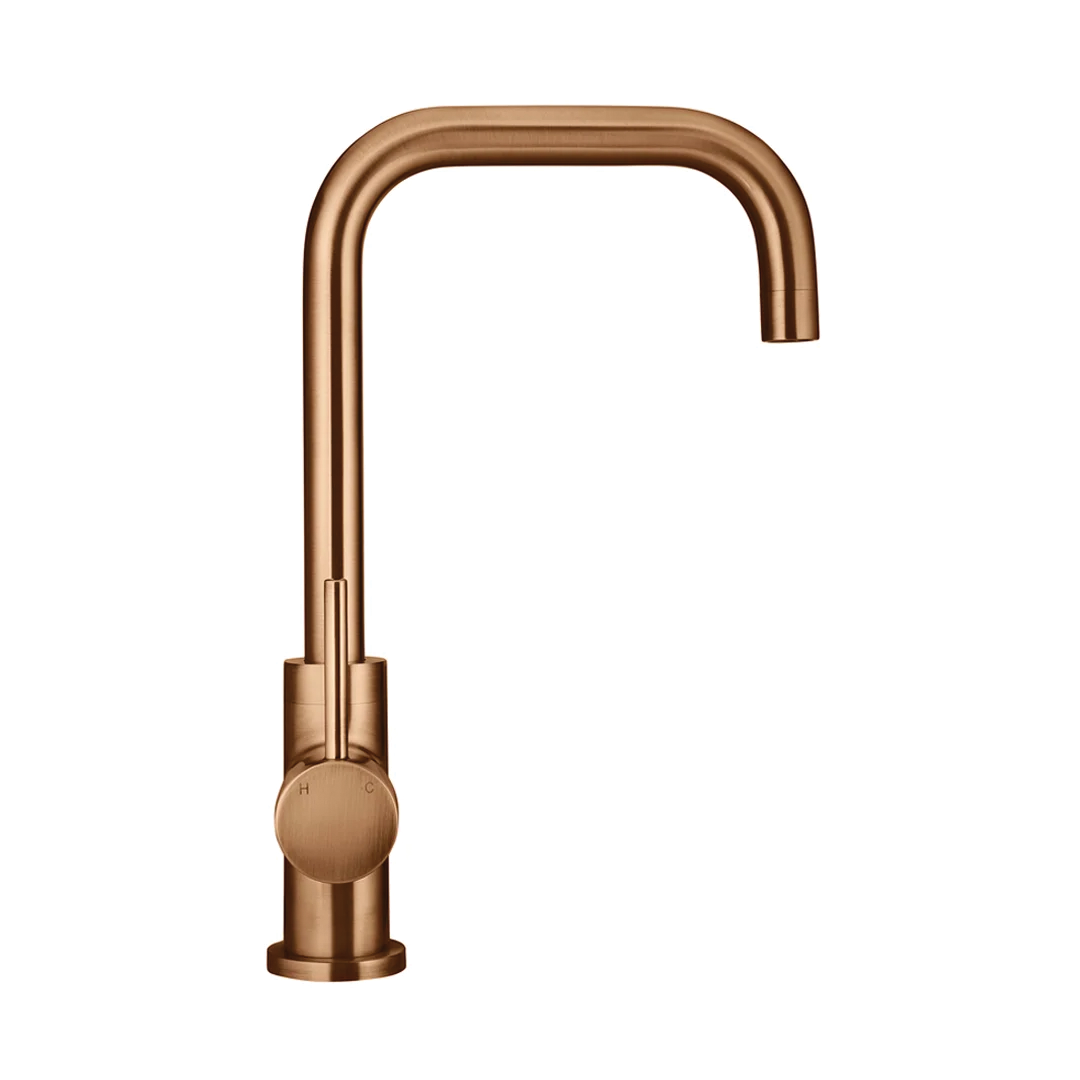 Elite Design Studio - Meir Round Kitchen Mixer Tap PVD Lustre Bronze