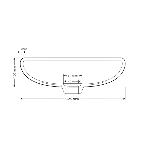 Elite Design Studio - 360x360x100mm Madu Living - Bonnie Basin White