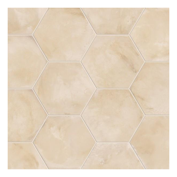 216x250mm Marca Corona - Terra Avorio Esagona (Hex)