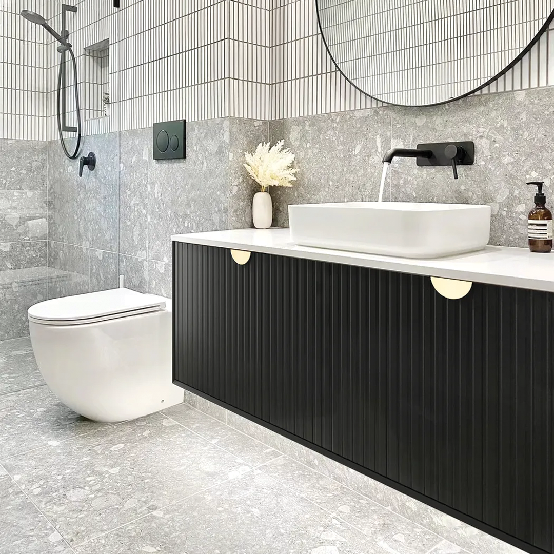 Otti - 1200wx550hx460d Marlo Matt Black 1200mm Wall Hung Vanity (Cabinet Only)