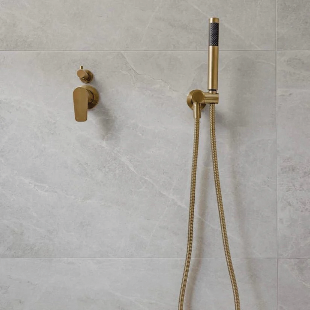 Meir - Round Diverter Mixer Paddle Handle Trim Kit (In-wall Body Not Included) Tiger Bronze