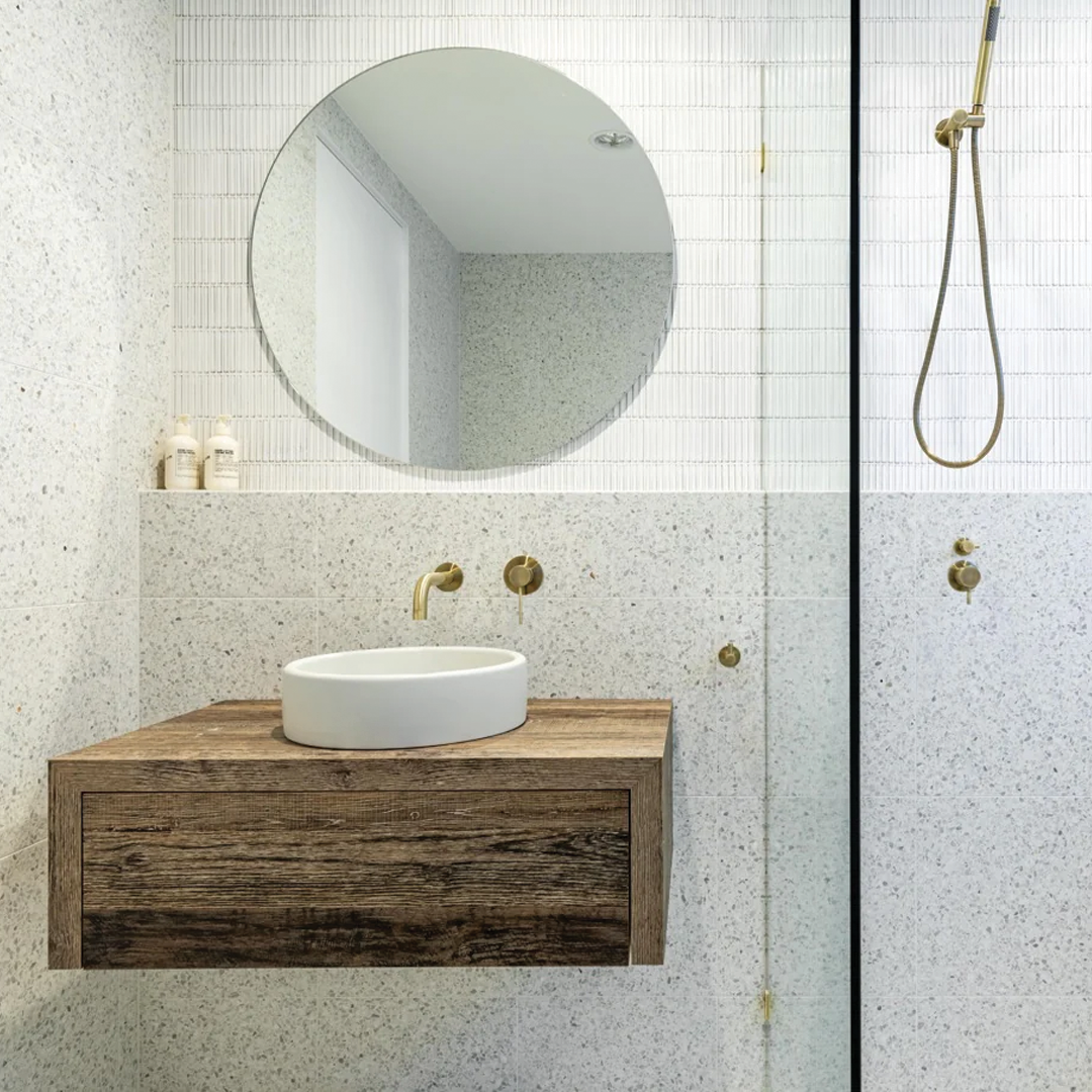 Meir - Round Shower on Swivel Bracket Tiger Bronze