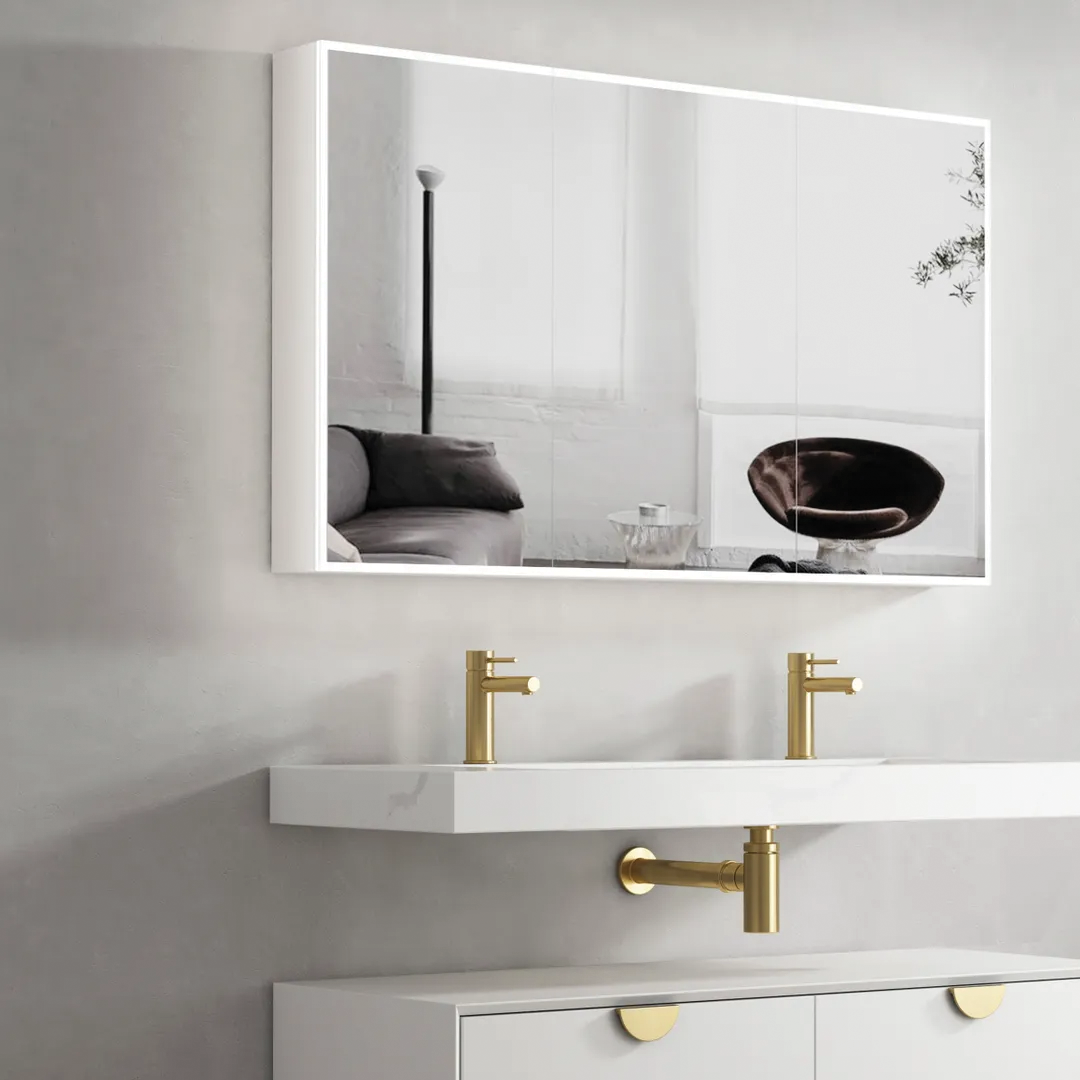 Otti - 1200wx250hx460d Moonlight Satin White 1200mm Wall Hung Vanity (Cabinet Only)