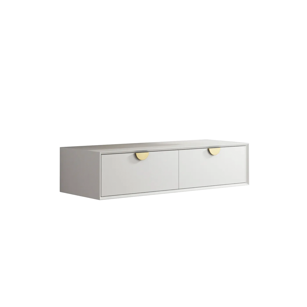 Otti - 1200wx250hx460d Moonlight Satin White 1200mm Wall Hung Vanity (Cabinet Only)