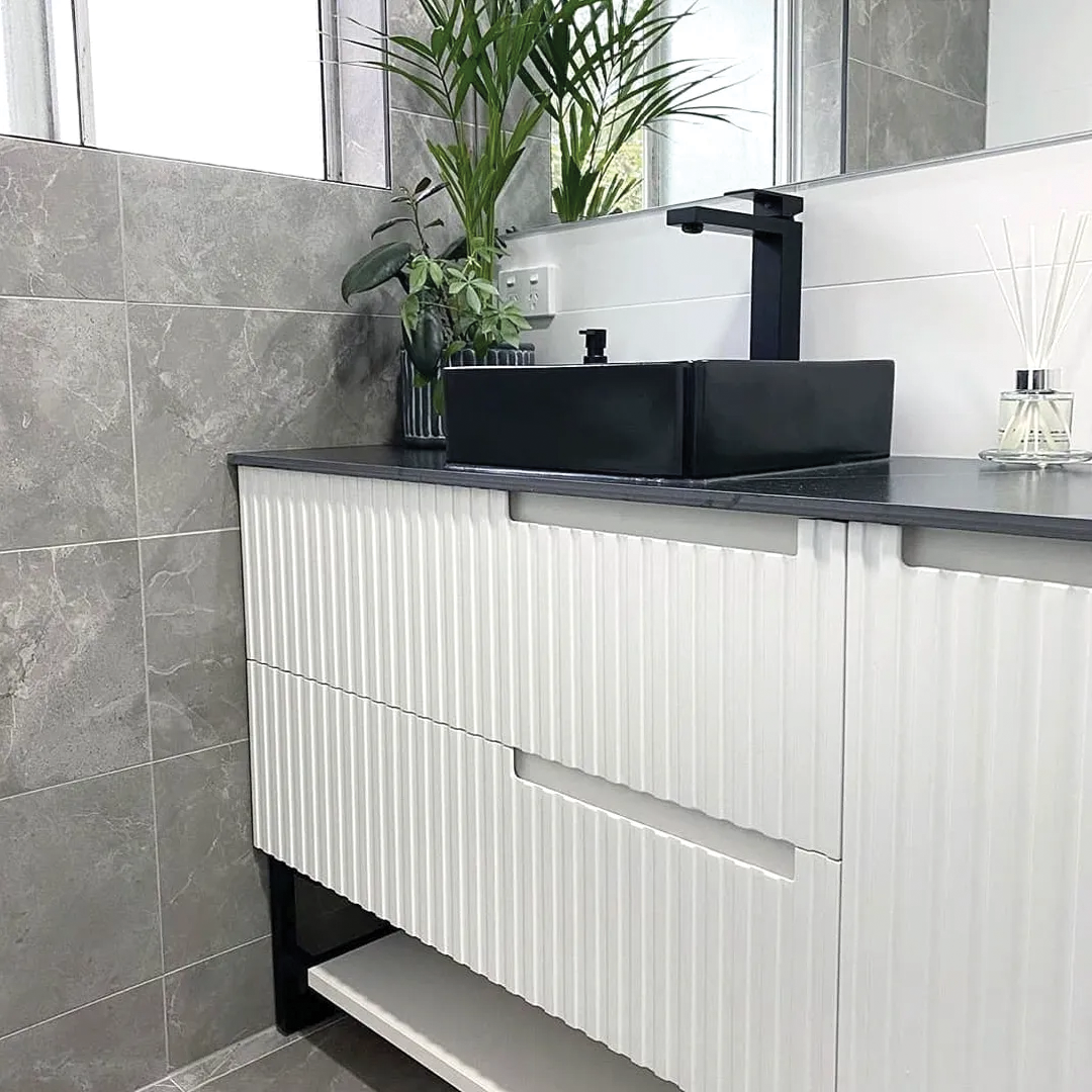 Otti - 1190wx550hx450d Noosa Satin White 1200mm Wall Hung Vanity (Cabinet Only)