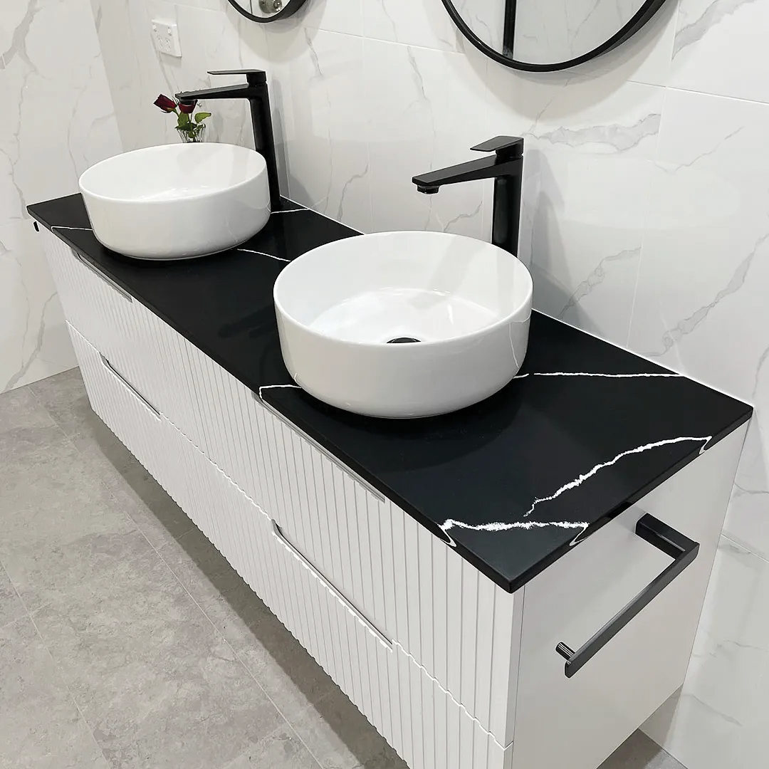 Otti - 1490wx550hx450d Noosa Satin White 1500mm Wall Hung Vanity (Cabinet Only)