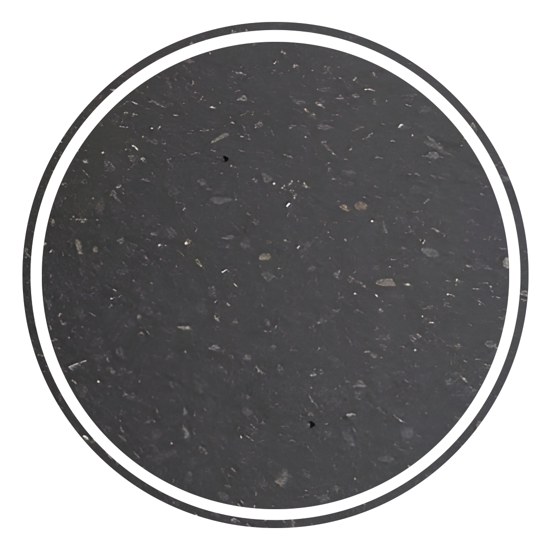Elite Design Studio - 500x300x120mm Pietra Bianca - Briza Rectangular Above Counter Basin Concaved Edge Black (Speckle)