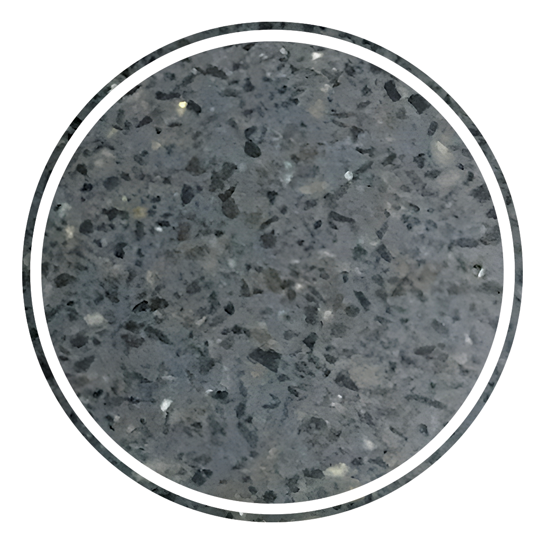 Elite Design Studio - 500x300x120mm Pietra Bianca - Briza Rectangular Above Counter Basin Concaved Edge Charcoal (Speckle)