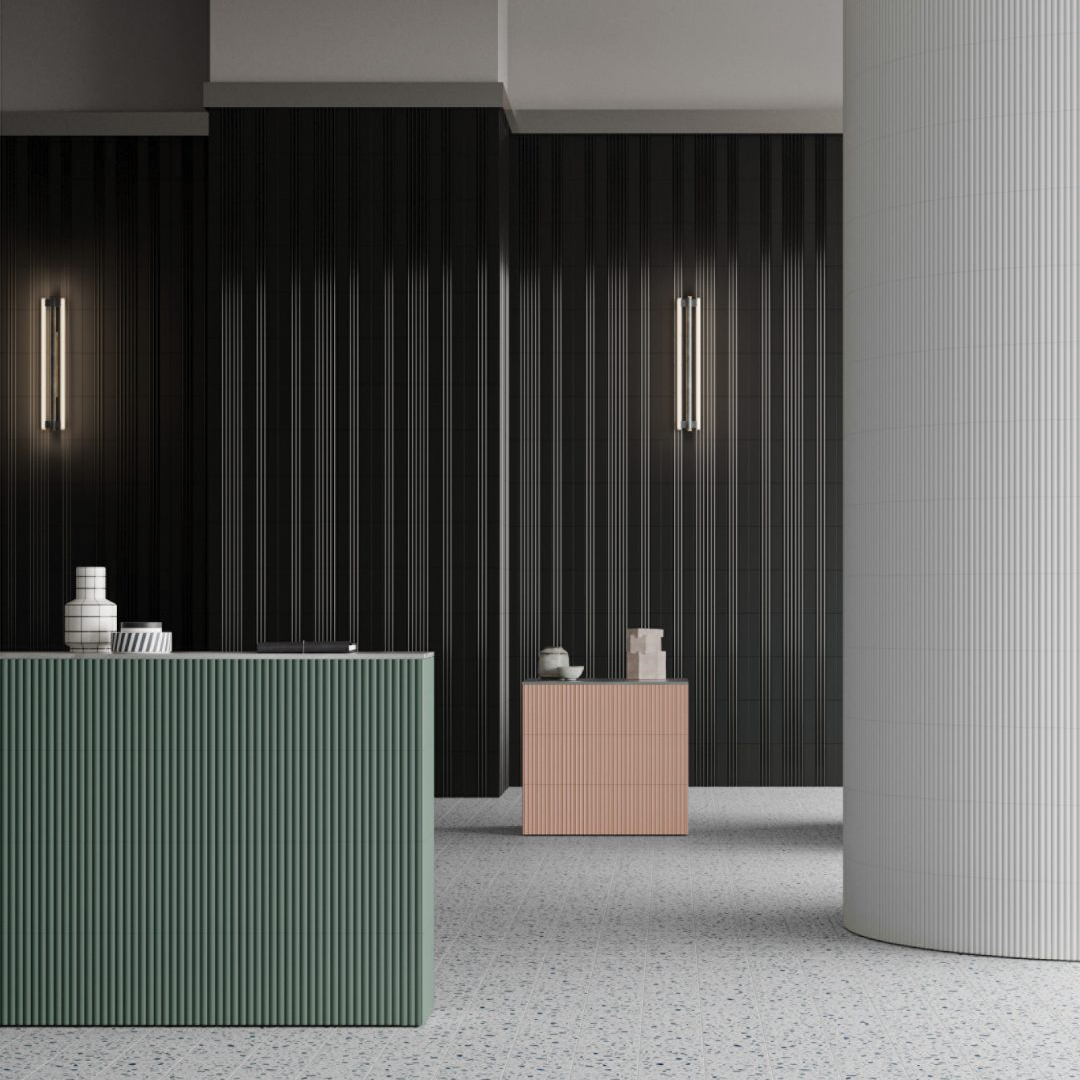 75x300mm Quintessenza Ceramiche - Marea Nero Matt
