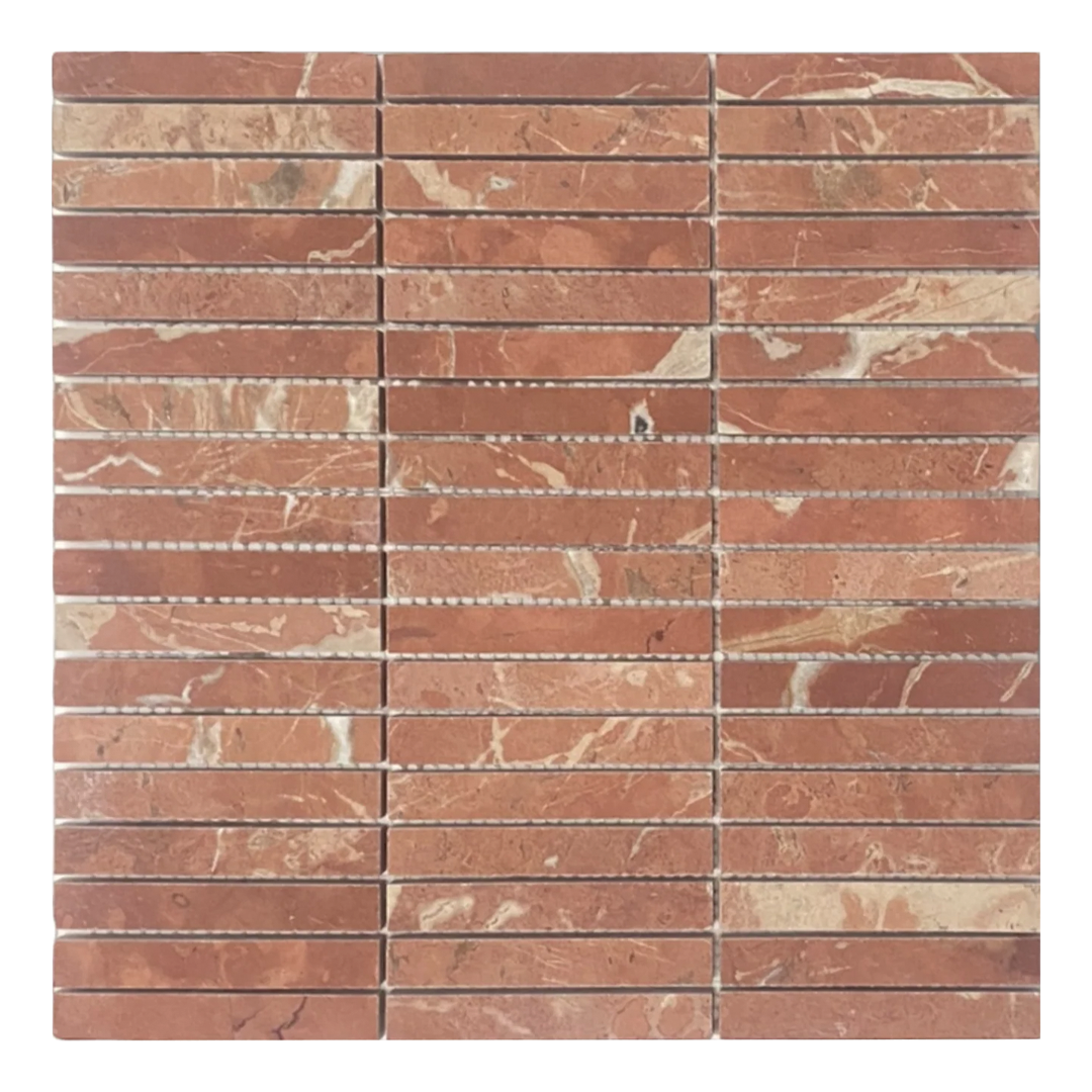 305x305mm EDS - Rojo Alicante KitKat Marble Mosaic