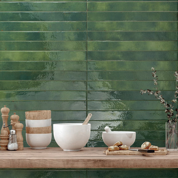 48x450mm Rondine - Colors Green Bricks