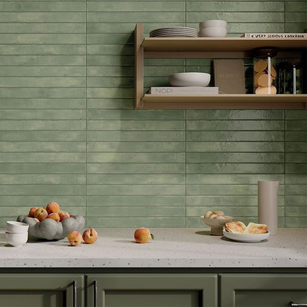 48x450mm Rondine - Graffiti Acquamarine Bricks