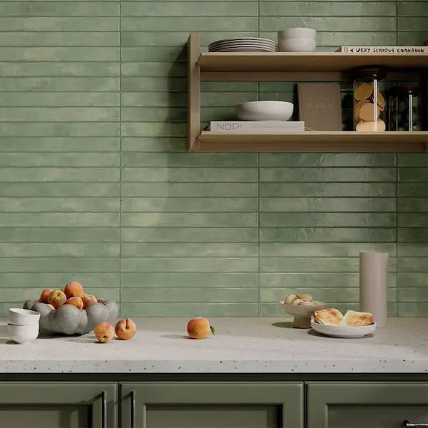 Elite Design Studio - 48x450mm Rondine - Graffiti Acquamarine Bricks