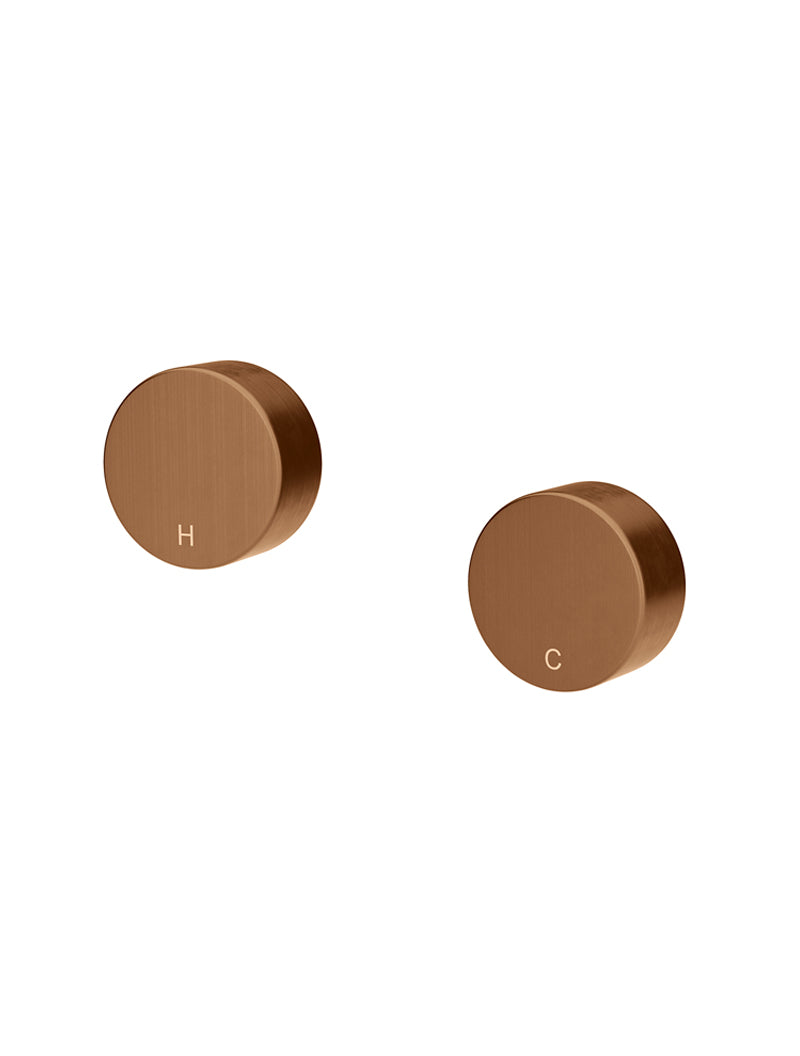 Meir Circular Wall Taps Lustre Bronze